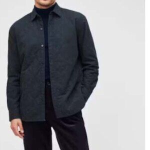 Bonobos‎ Quilted Slim Fit Shirt Jacket Shacket Blue S